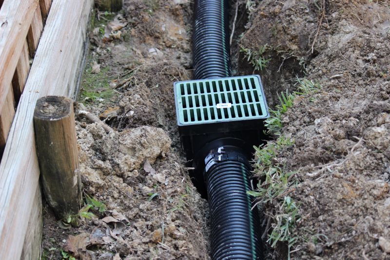 French Drain and Pipe Installation