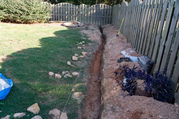 Trench Drain Installation in Huntington