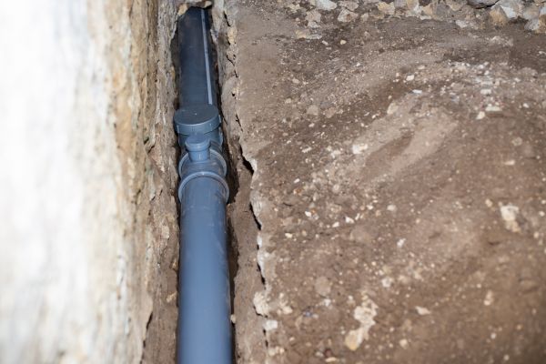 Drain Line Installation in Huntington