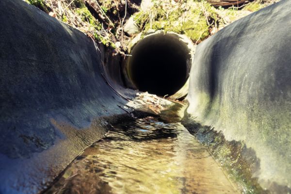 Drainage Swale Installation in Huntington