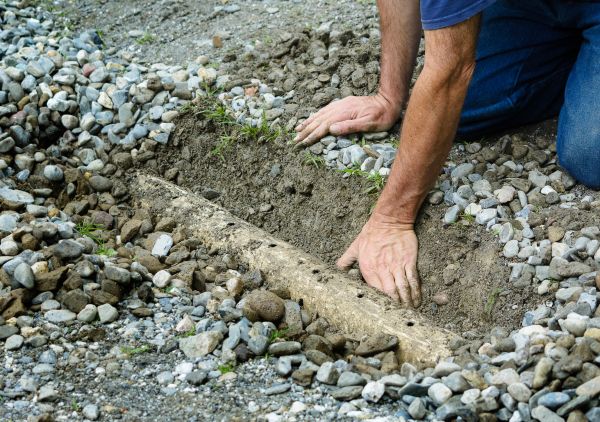 French Ditch Installation in Huntington