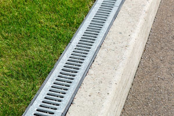 Courtyard Drain Installation in Huntington