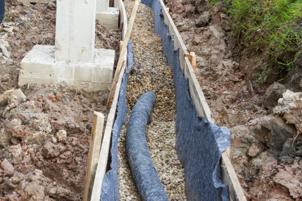 French Drain Installation in Huntington