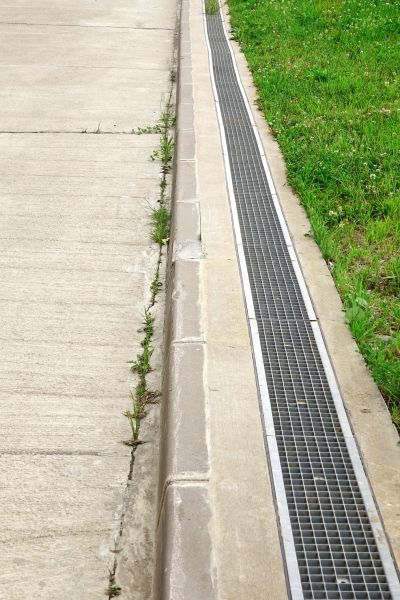 Concrete Drain Installation in Huntington